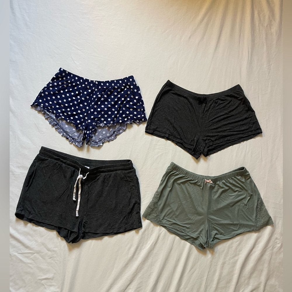 Pajama Short Bundle, 4 Shorts All fit Medium
